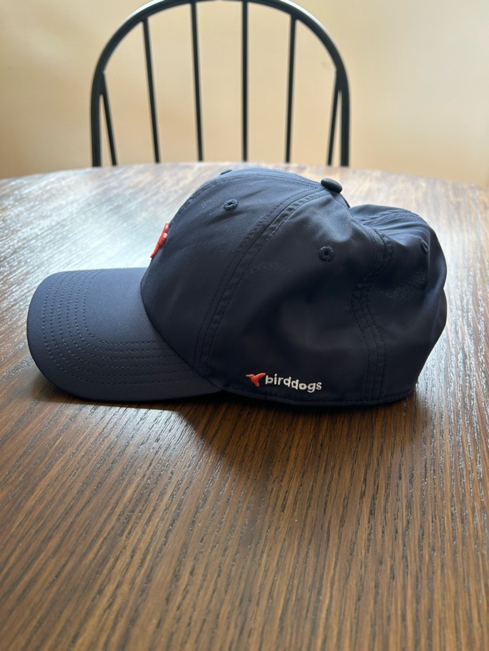 Birddogs Navy Hat with Coral Logo - Picture 2 of 3